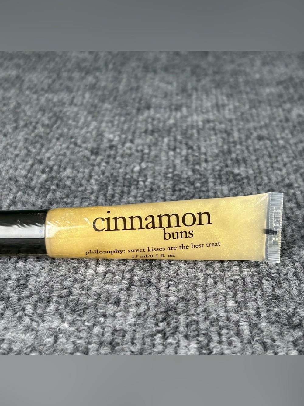 PHILOSOPHY Cinnamon Buns High Gloss Flavor Lip Shine SEALED Shimmery Yellow Gold